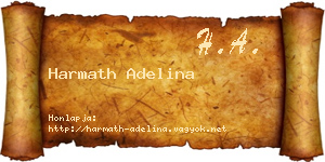 Harmath Adelina névjegykártya